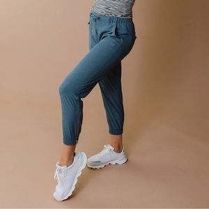 NWT Albion Dark Blue Chambray Jetsetters Jogger Size XS